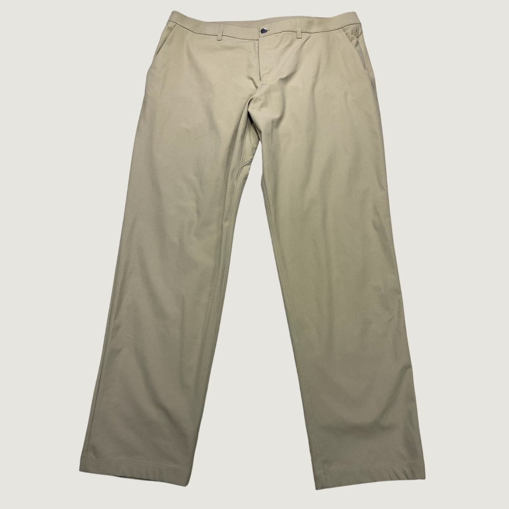 Lululemon ABC Classic-Fit Trouser 32L Warpstreme Chino Golf 40x32 Khaki LM5AR3S